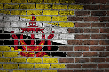 Dark brick wall - Brunei