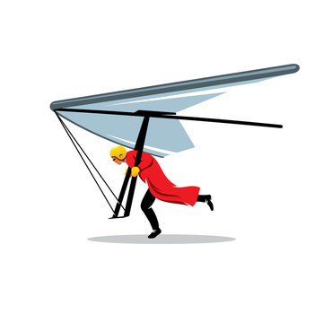 Hang gliding vector sign