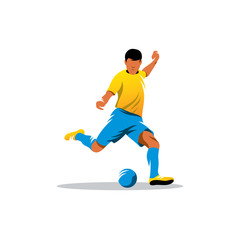 Soccer player vector sign - 70601621