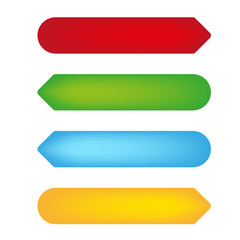 empty color tags vector