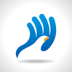 Fototapeta premium creative hand icon