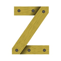 wood letter Z