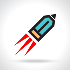 funny pencil icon