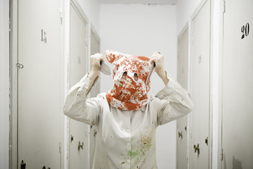 Murderer in home interior