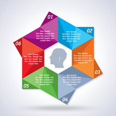 Modern infographics options banner. Vector illustration.