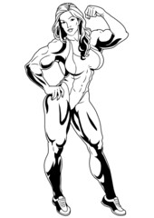 muscular girl