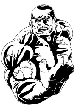recommend clip art: muscular bodybuilder