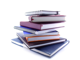 notebook on white background