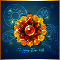 artistic background of diwali