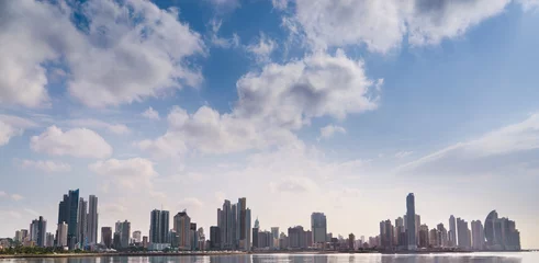 Foto auf Acrylglas Panorama panama city skyline building sea © Diego Cervo