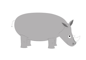 rhino - vector illustration