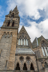 Fototapeta premium Vintage facade of St John's Tolbooth Church in Edinburgh