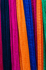Colorful of hammock made from nylon.
