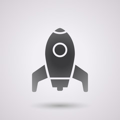 black rocket background