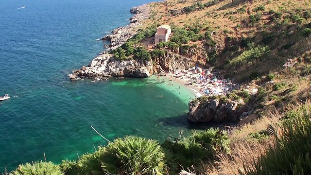 Sicilian Coast at Zingaro Nature reserve. Italy.