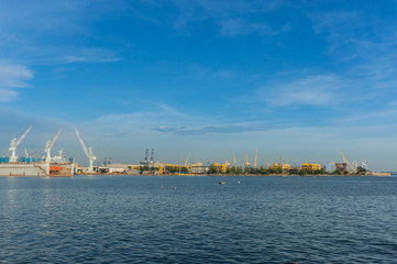 Fototapeta premium Laem Chabang Shipyard, Chonburi province Thailand..