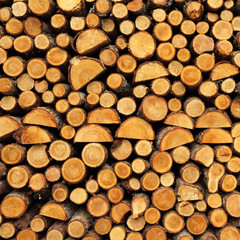 firewood as background