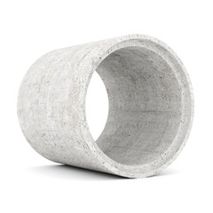 concrete pipes isolated