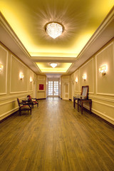 Luxurious corridor in a hotel