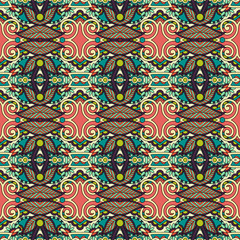 seamless geometry vintage pattern, ethnic style ornamental backg