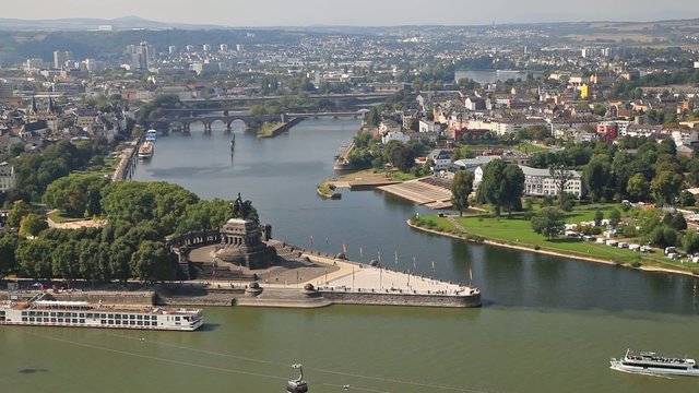 Ship passes by German Corner