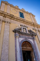 Portal of the Old Cathedral.Castle Millazzo.