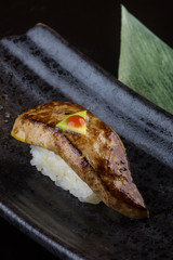 japanese cuisine. sushi on the background