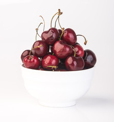 Fresh cherry berry on background