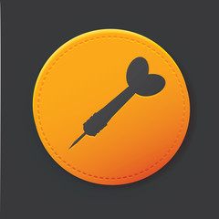 Dart button,clean vector