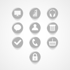 set concept web icon