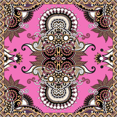 Traditional ornamental floral paisley bandanna