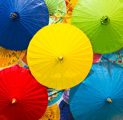 Umbrellas native of northern Thailand