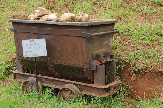 wagonnet de mine de diamant