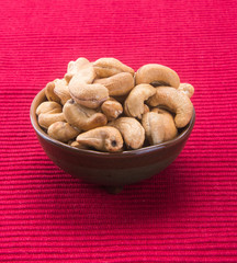 nuts. cashew nuts on the background