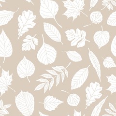Seamless pattern with leaf, abstract leaf texture