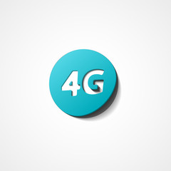 Four G latest wireless communication web icon