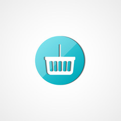 Shopping basket web icon