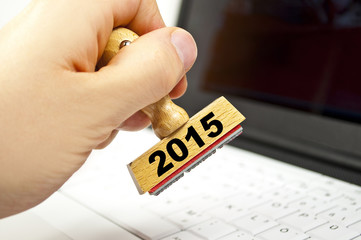 Stempel mit 2015