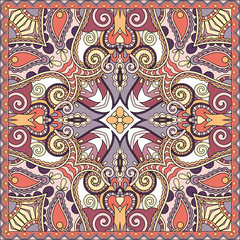 Traditional ornamental floral paisley bandanna