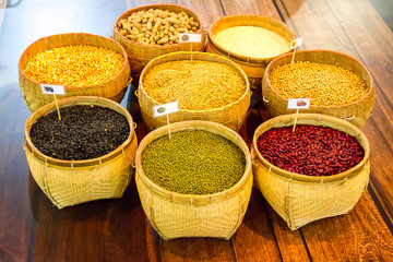 Grains in a basket