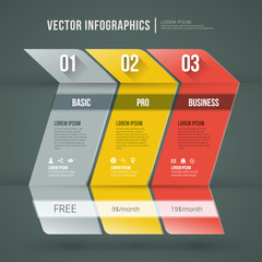 Vector abstract infographic flat design