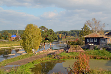 rural landscape in autumn