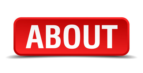 About red square button isolated on white background