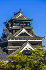 Fototapeta premium Kumamoto Castle is considered one of the three premier castles i