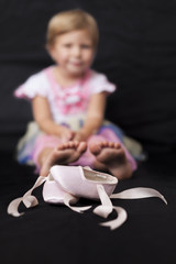 Girl With Ballerina Shoes