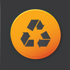 Recycle button,clean vector