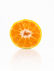 Slice of tropical fresh orange.
