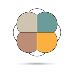 Diagram infographic for business project, workflow