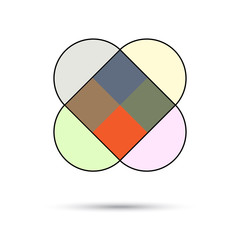 Diagram infographic for business project, workflow