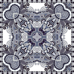 Traditional ornamental floral paisley bandanna